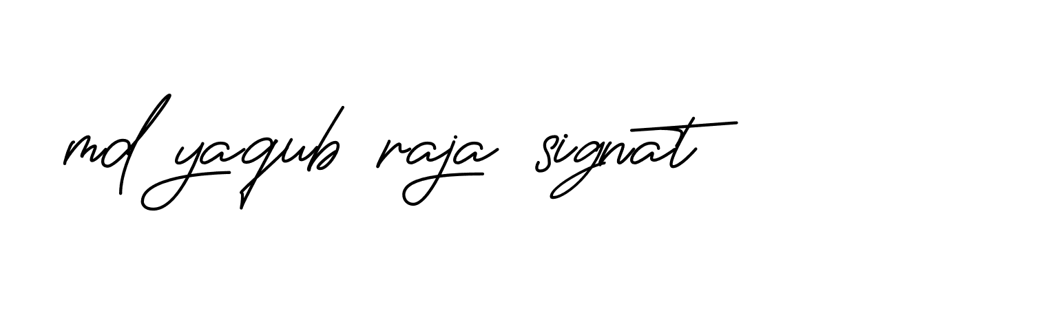 Signature of md-yaqub-raja-signat