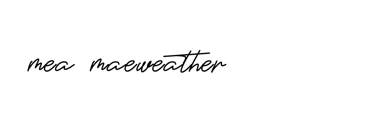 Signature of mea-maeweather