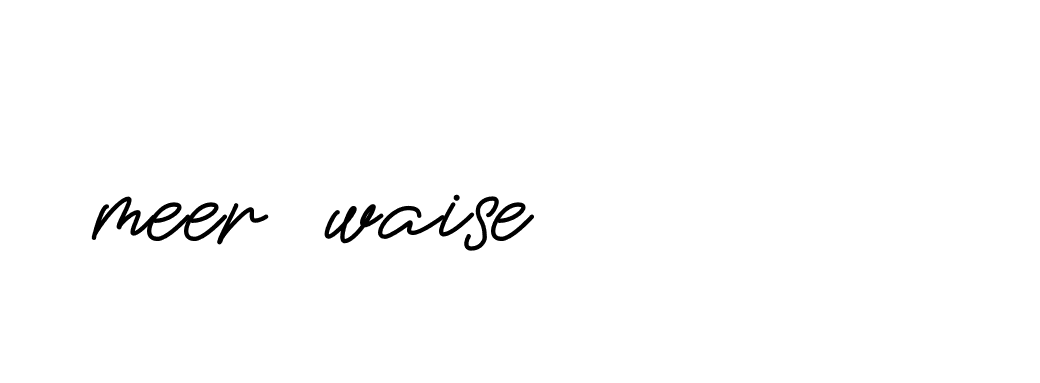 Signature of meer-waise