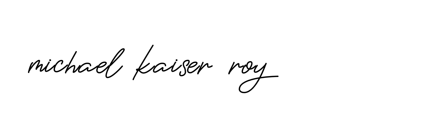 Signature of michael-kaiser-roy