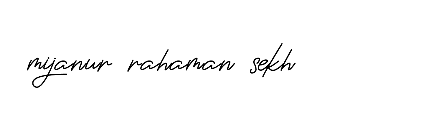 Signature of mijanur-rahaman-sekh