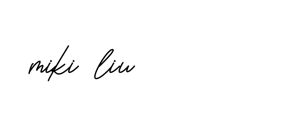 Signature of miki-liu