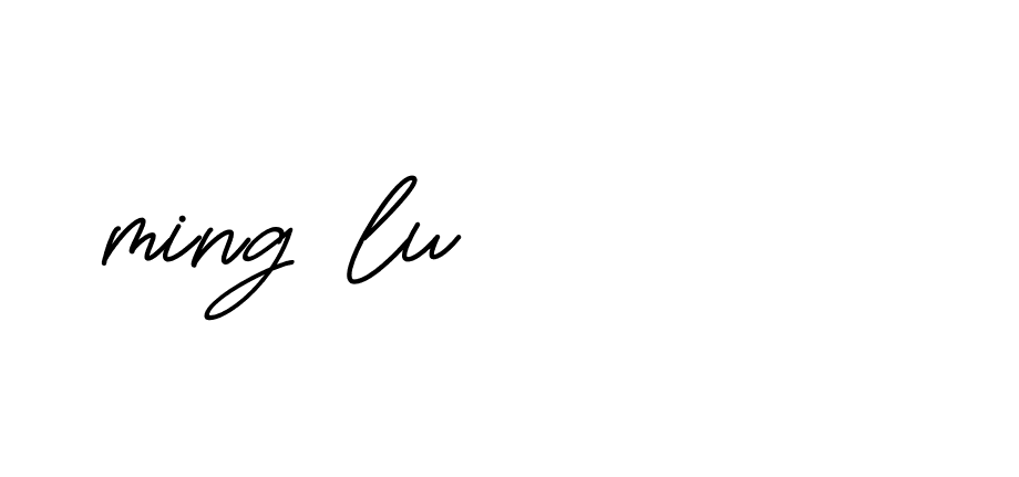 Signature of ming-lu