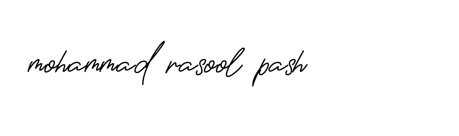 Signature of mohammad-rasool-pash