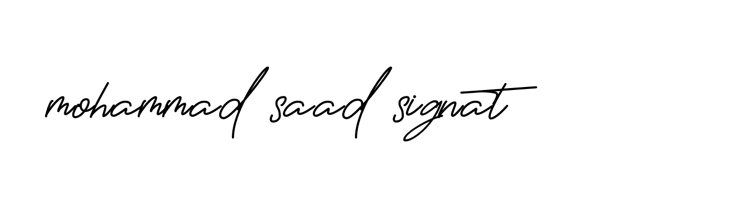 Signature of mohammad-saad-signat