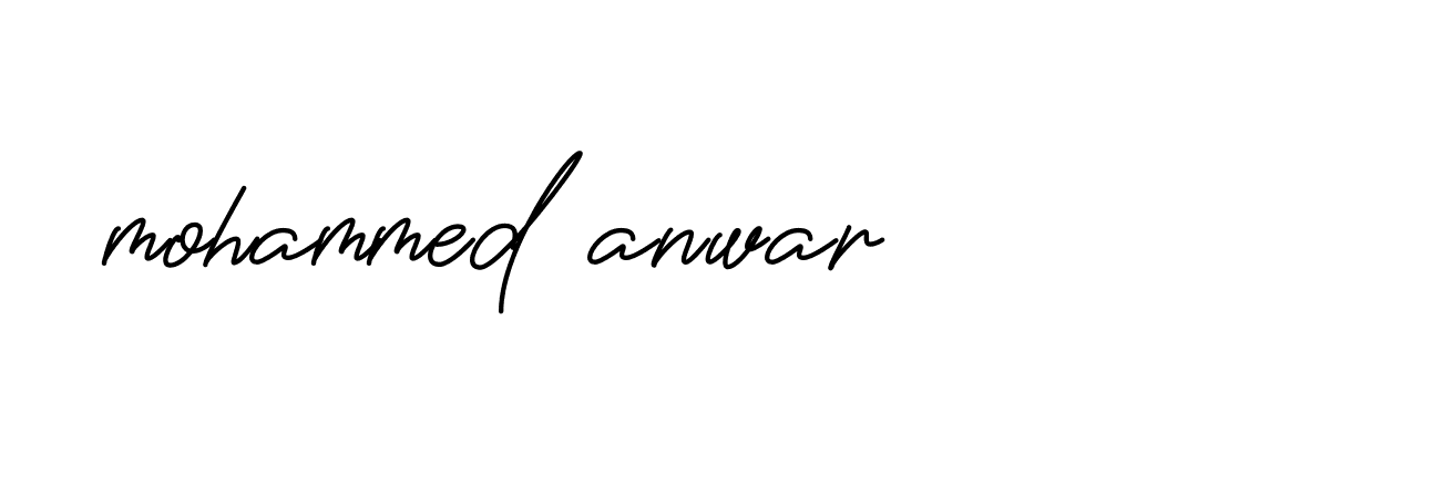 Signature of mohammed-anwar