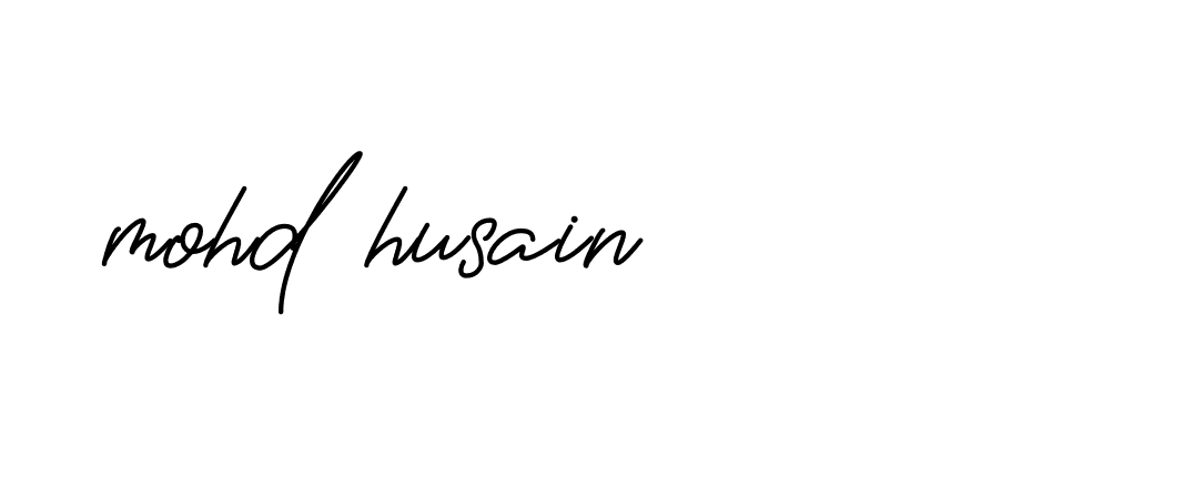 Signature of mohd-husain