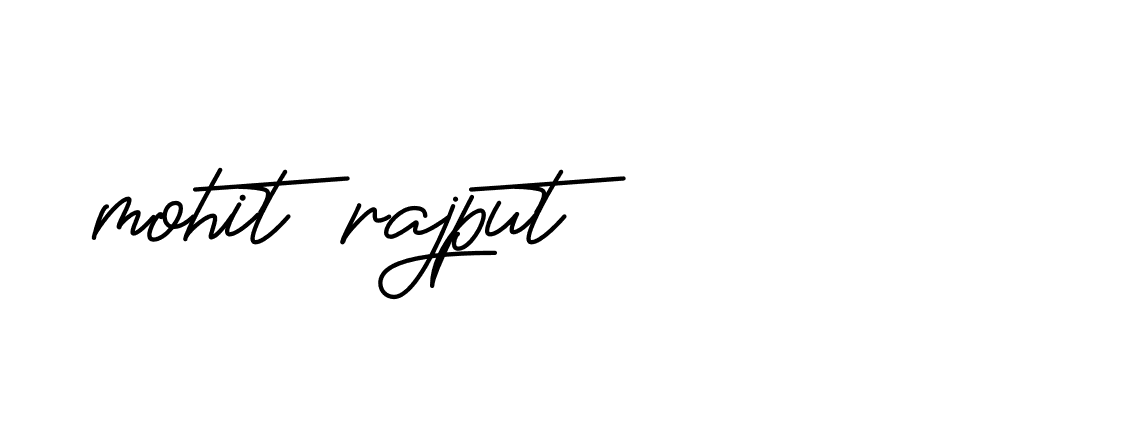 Signature of mohit-rajput-