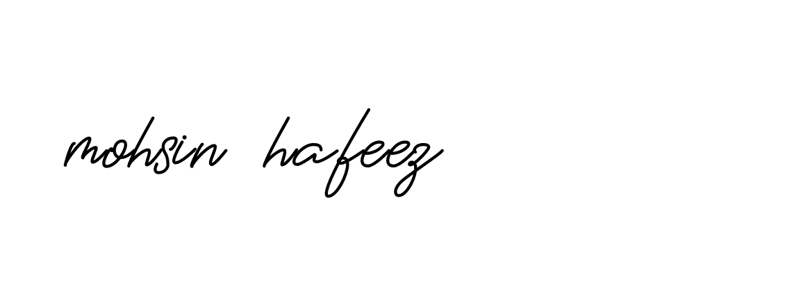 Signature of mohsin-hafeez