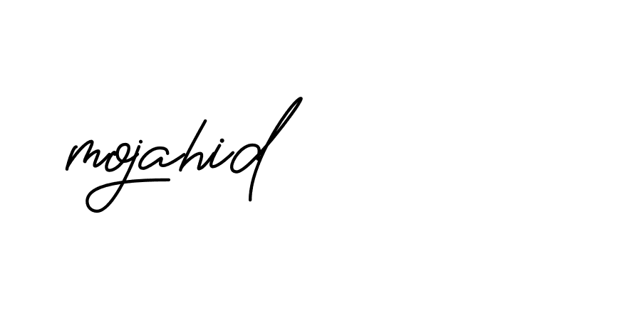 Signature of mojahid