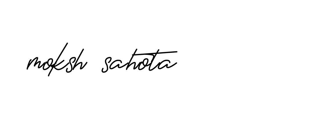 Signature of moksh-sahota