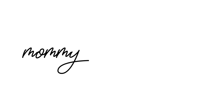 Signature of mommy