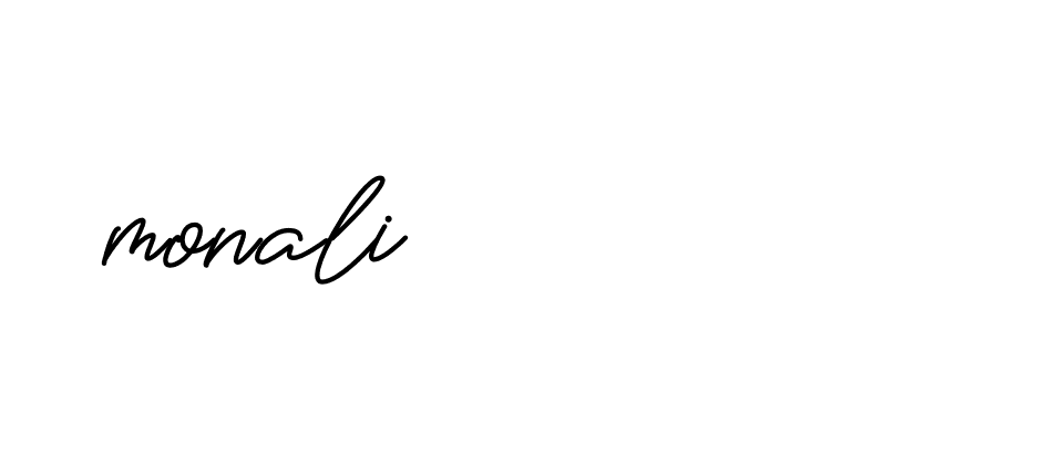 Signature of monali-