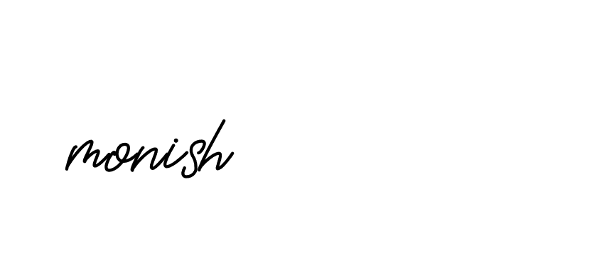 Signature of monish