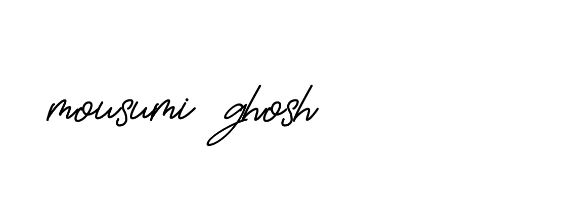 Signature of mousumi-ghosh