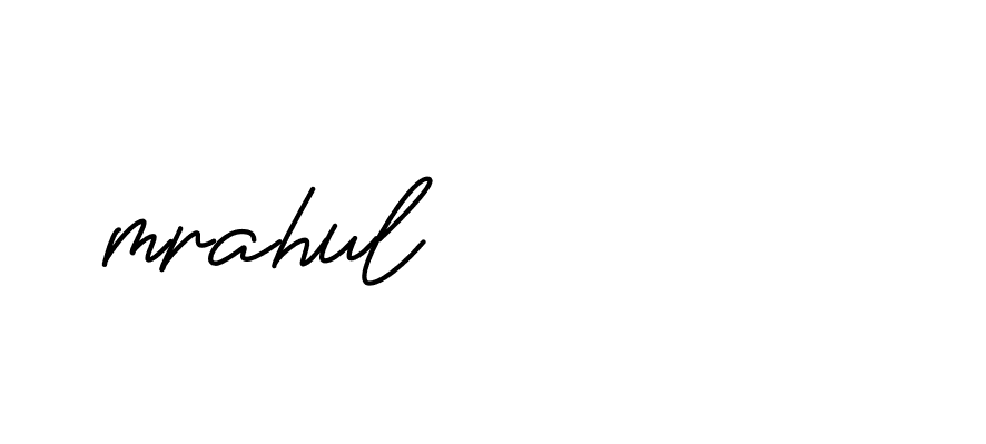 Signature of mrahul