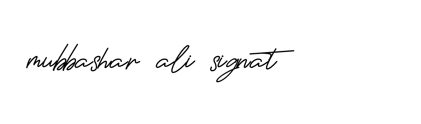 Signature of mubbashar-ali-signat