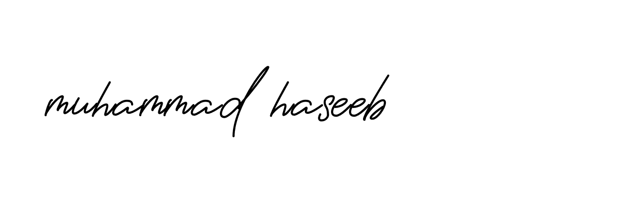 Signature of muhammad-haseeb