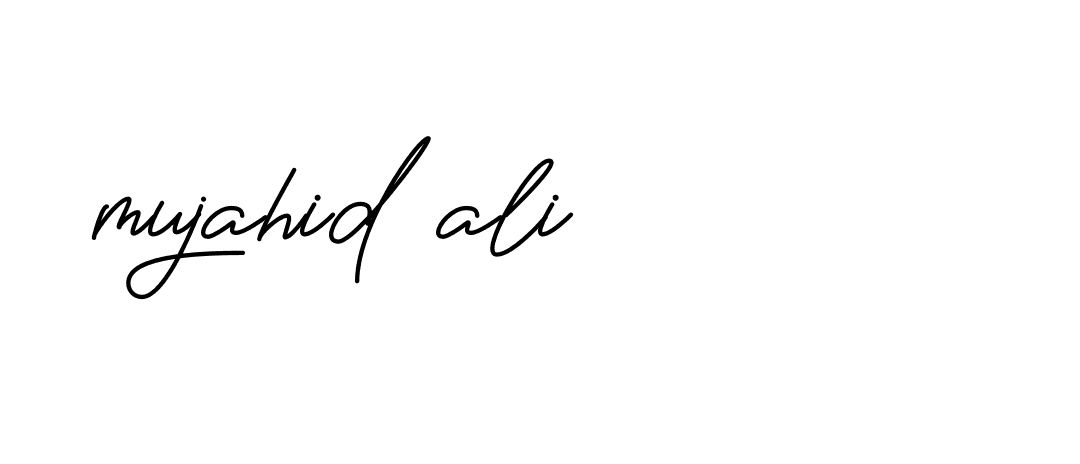 Signature of mujahid-ali