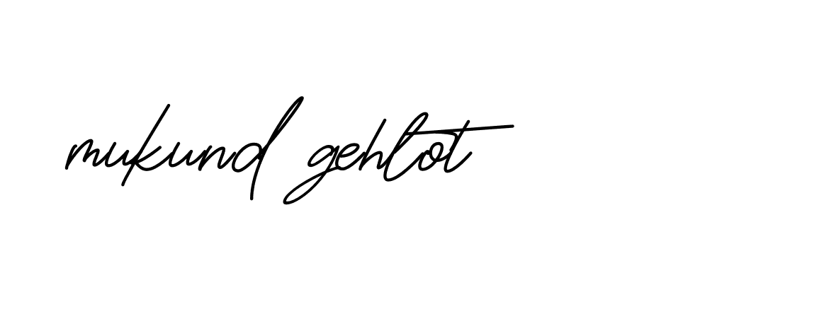 Signature of mukund-gehlot