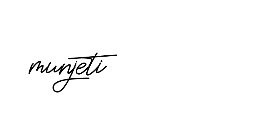 Signature of munjeti