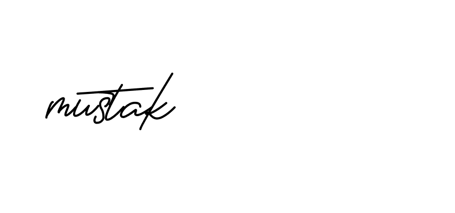 Signature of mustak-