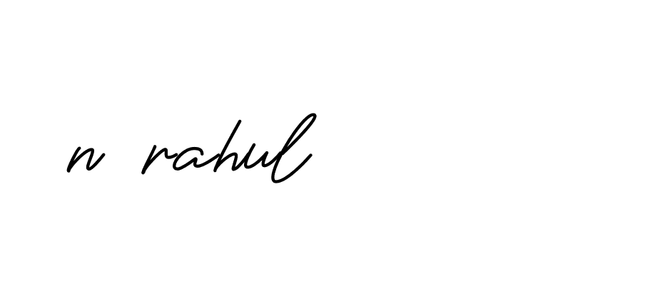 Signature of n-rahul