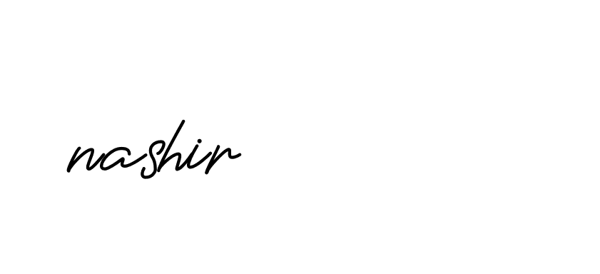 Signature of nashir