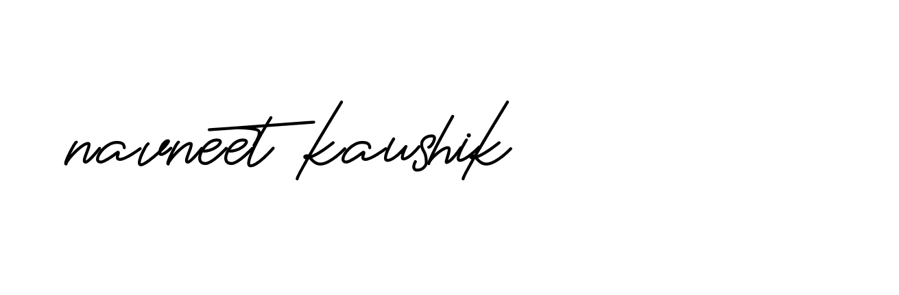 Signature of navneet-kaushik-