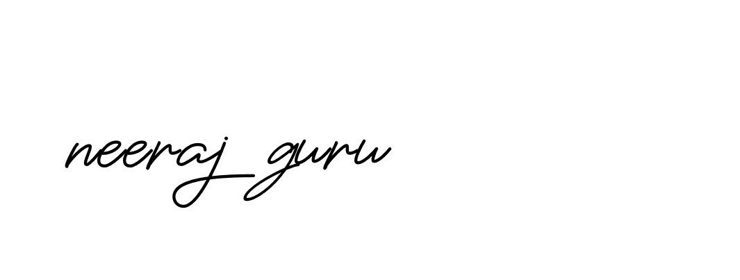 Signature of neeraj-guru