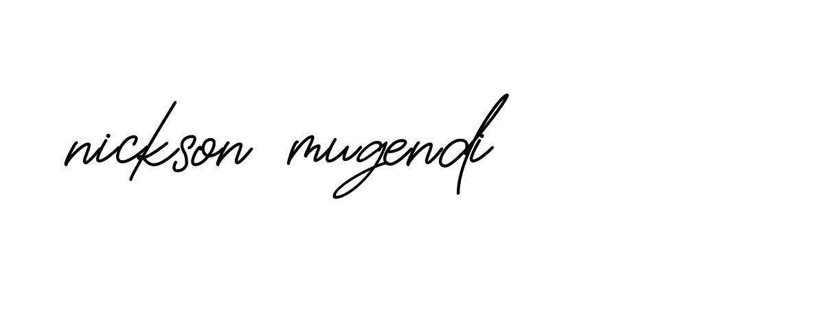 Signature of nickson-mugendi