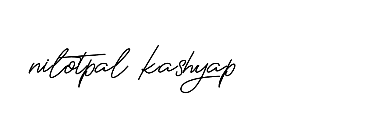 Signature of nilotpal-kashyap