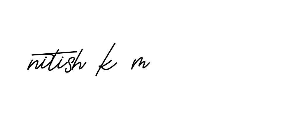 Signature of nitish-k-m