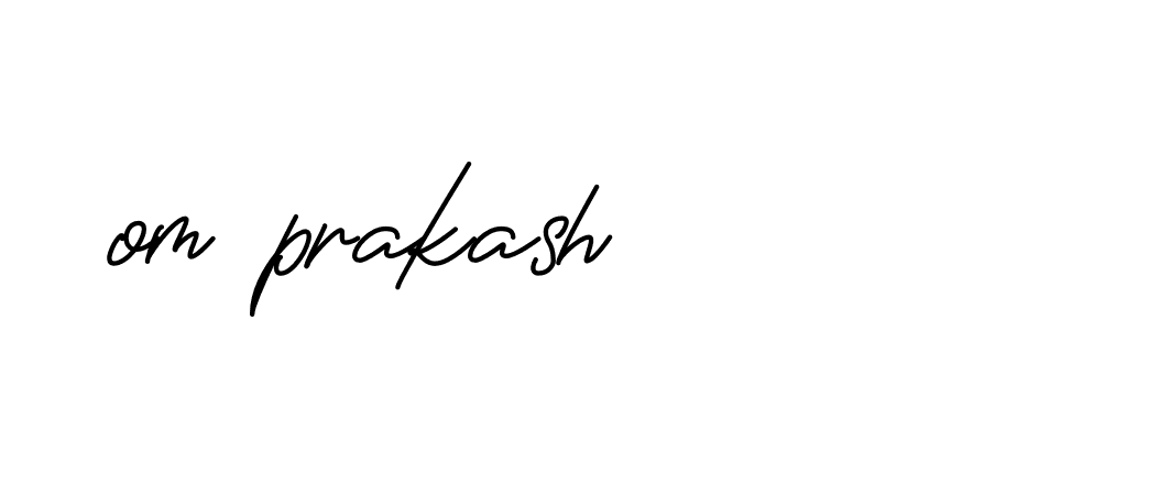 Signature of om-prakash