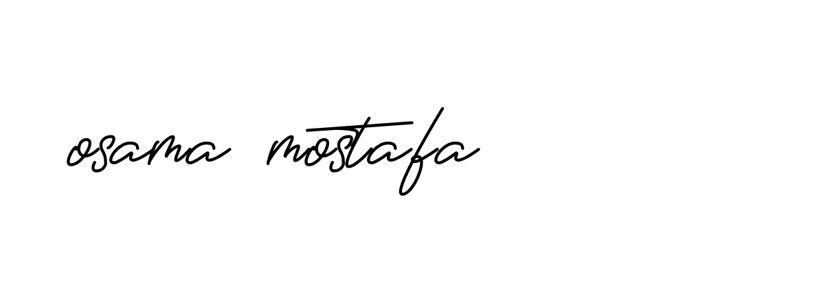 Signature of osama-mostafa