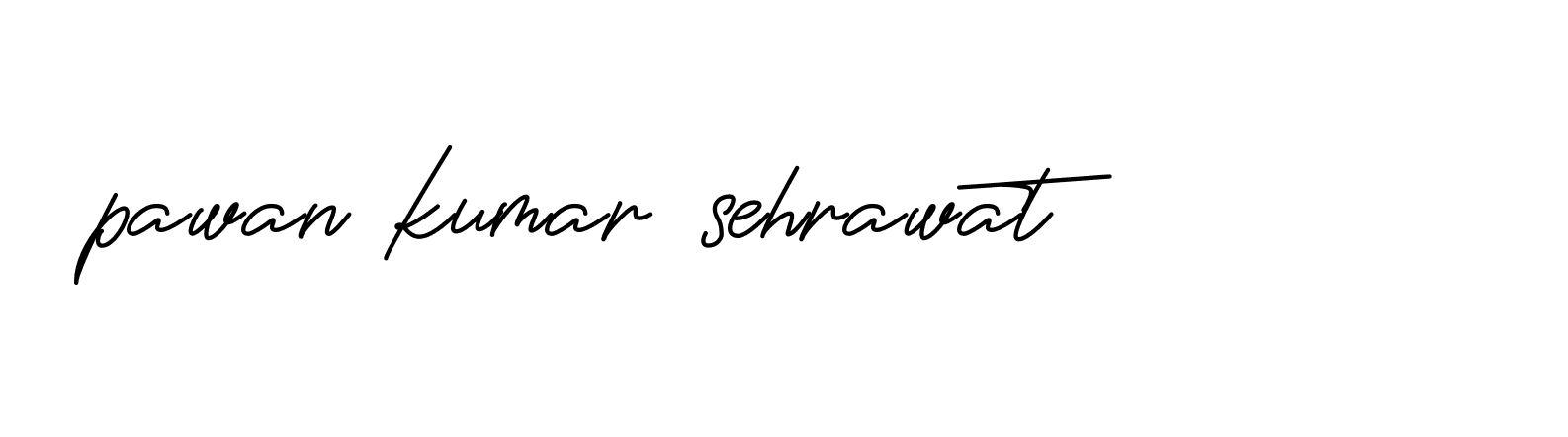 Signature of pawan-kumar-sehrawat