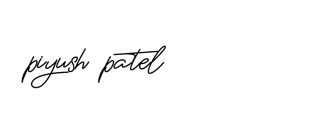 Signature of piyush-patel