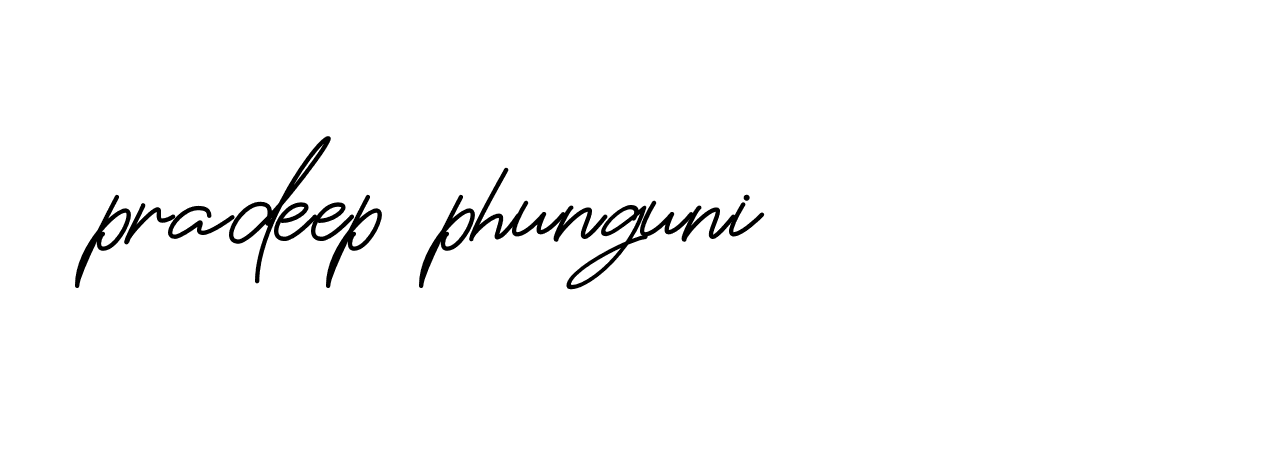 Signature of pradeep-phunguni