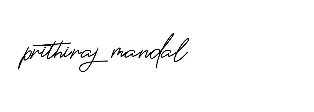 Signature of prithiraj-mandal