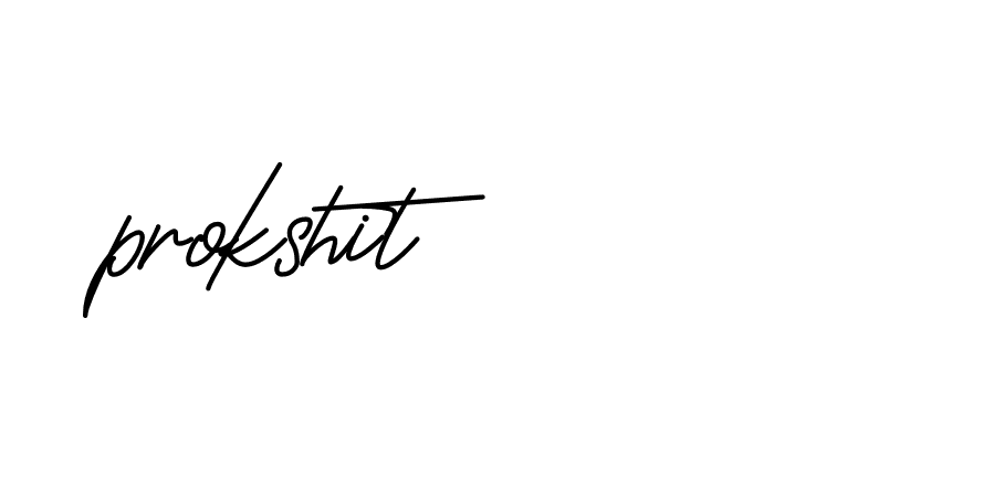 Signature of prokshit