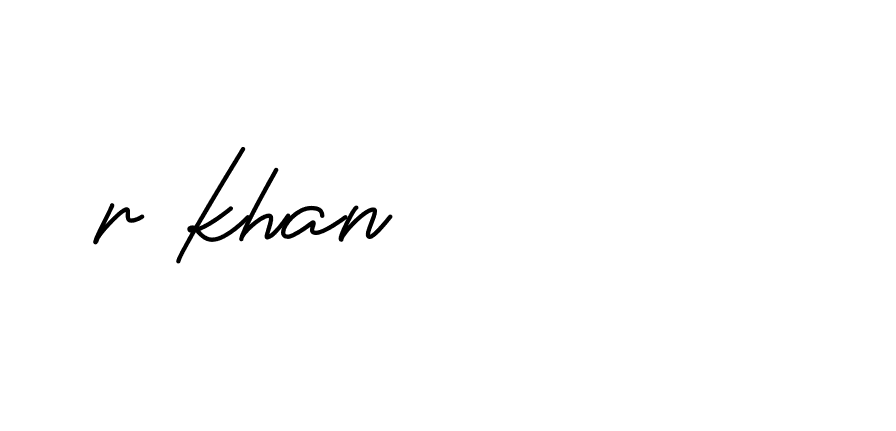 Signature of r-khan