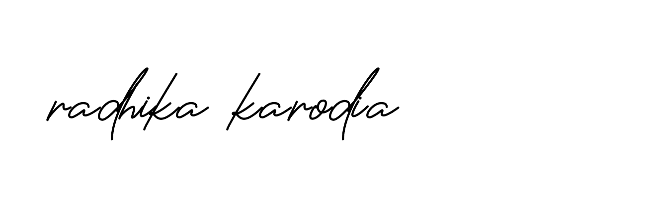 Signature of radhika-karodia