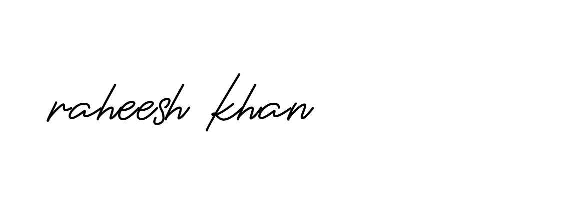 Signature of raheesh-khan