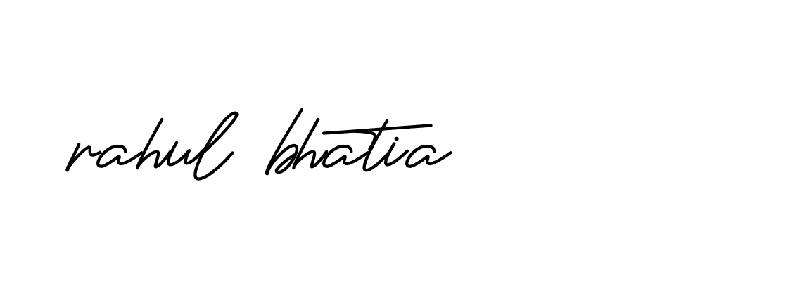 Signature of rahul-bhatia