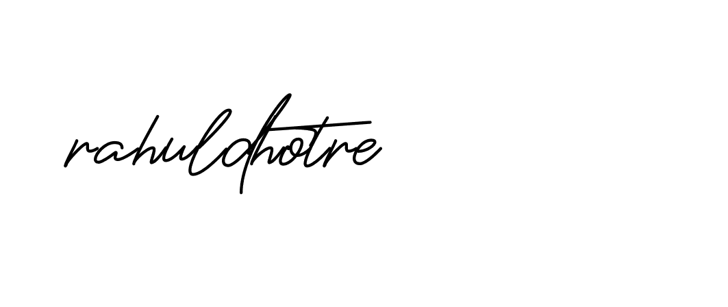 Signature of rahuldhotre