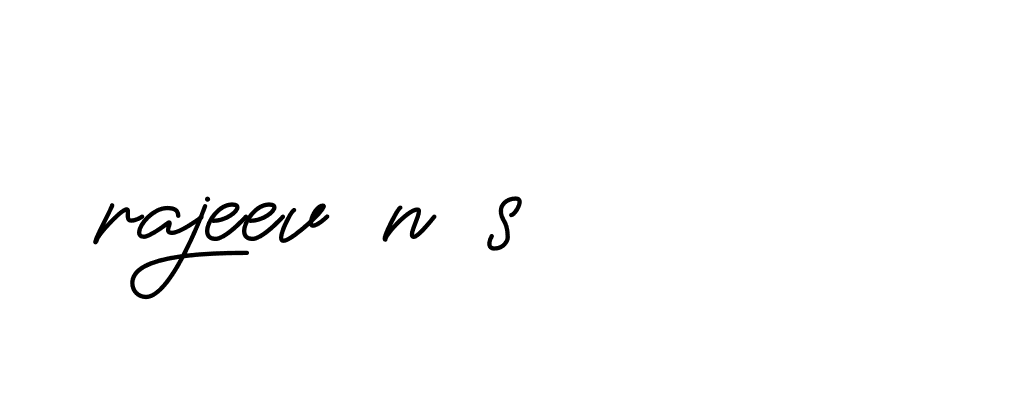 Signature of rajeev-n-s