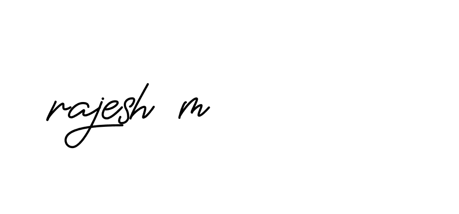 Signature of rajesh-m