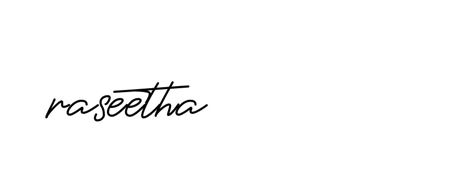 Signature of raseetha