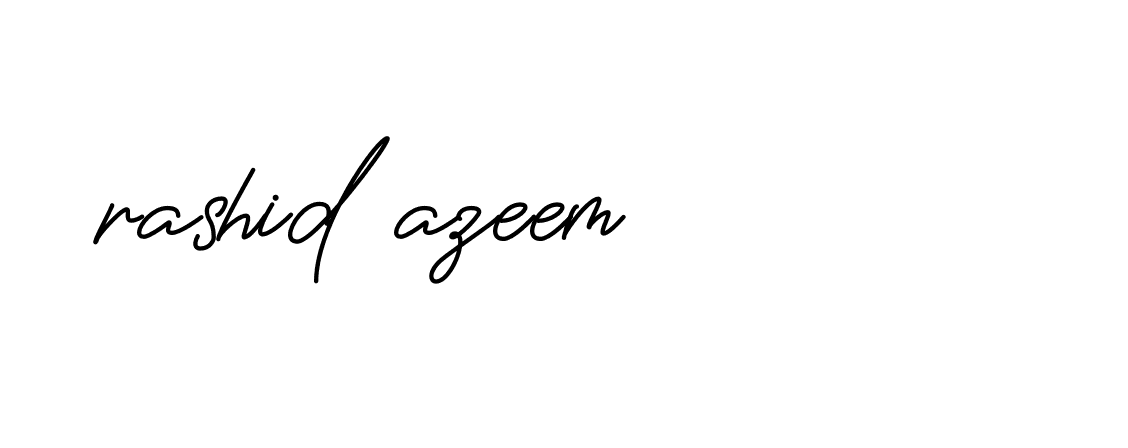 Signature of rashid-azeem