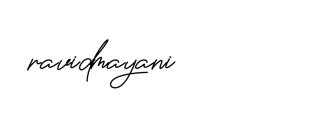 Signature of ravidmayani